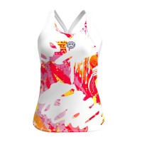 Bidi Badu Bretella Maglietta Wild Arts Bianco Mix Donna  Offerta + Economico