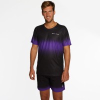 T-shirt nera nera alaska nera viola
