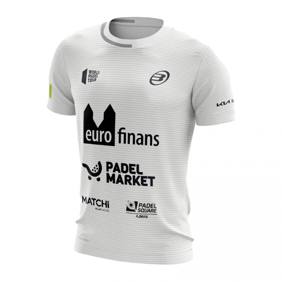 Bullpadel Paquito Navarro Linde T-shirt bianca 2022