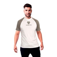 Cartri Match T-shirt Bianco Grigio  Offerta + Economico