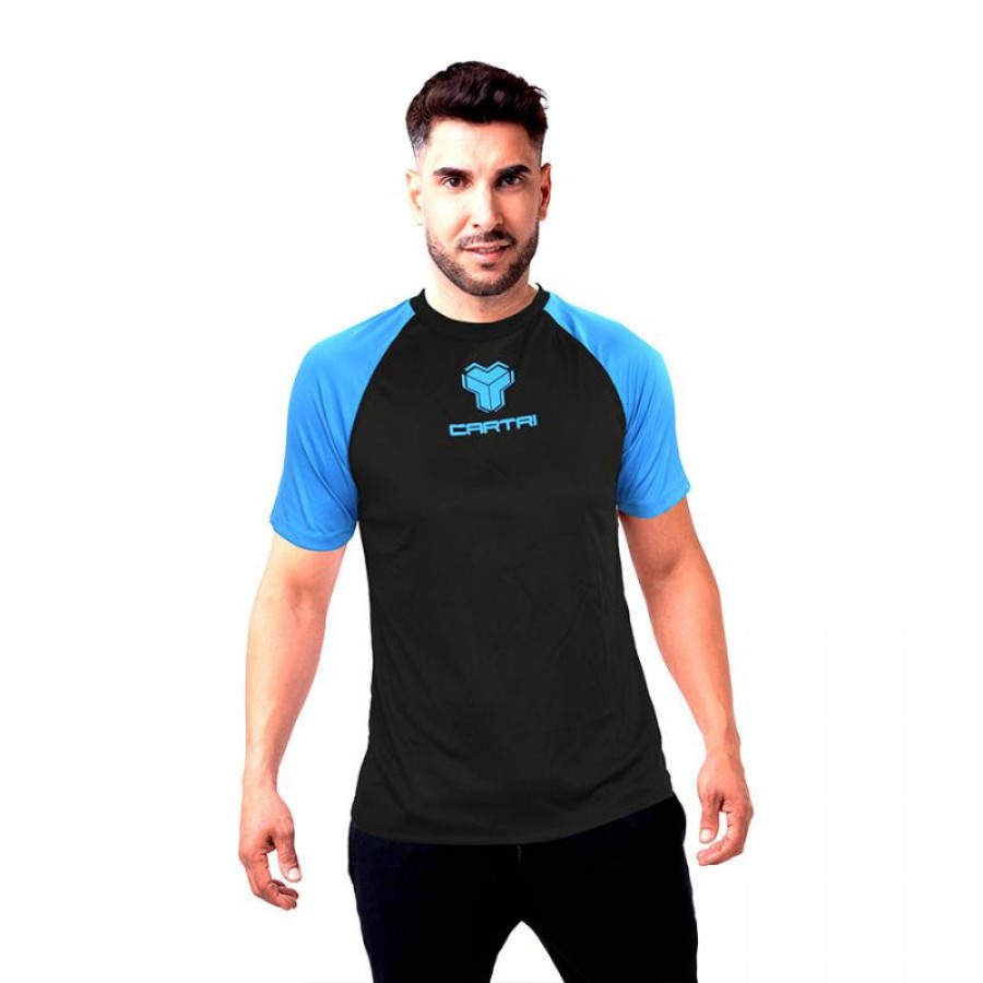 Cartri Match Nero Blu Junior T-Shirt  Offerta + Economico