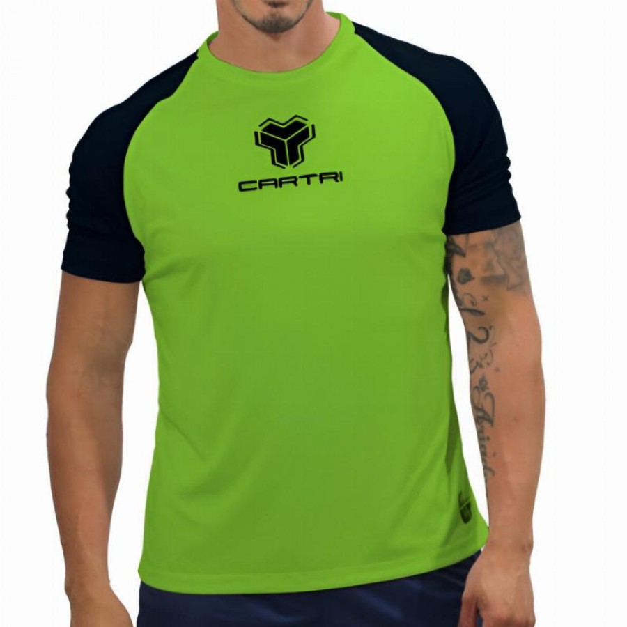 Cartri Match Maglietta Verde Nero Junior  Offerta + Economico