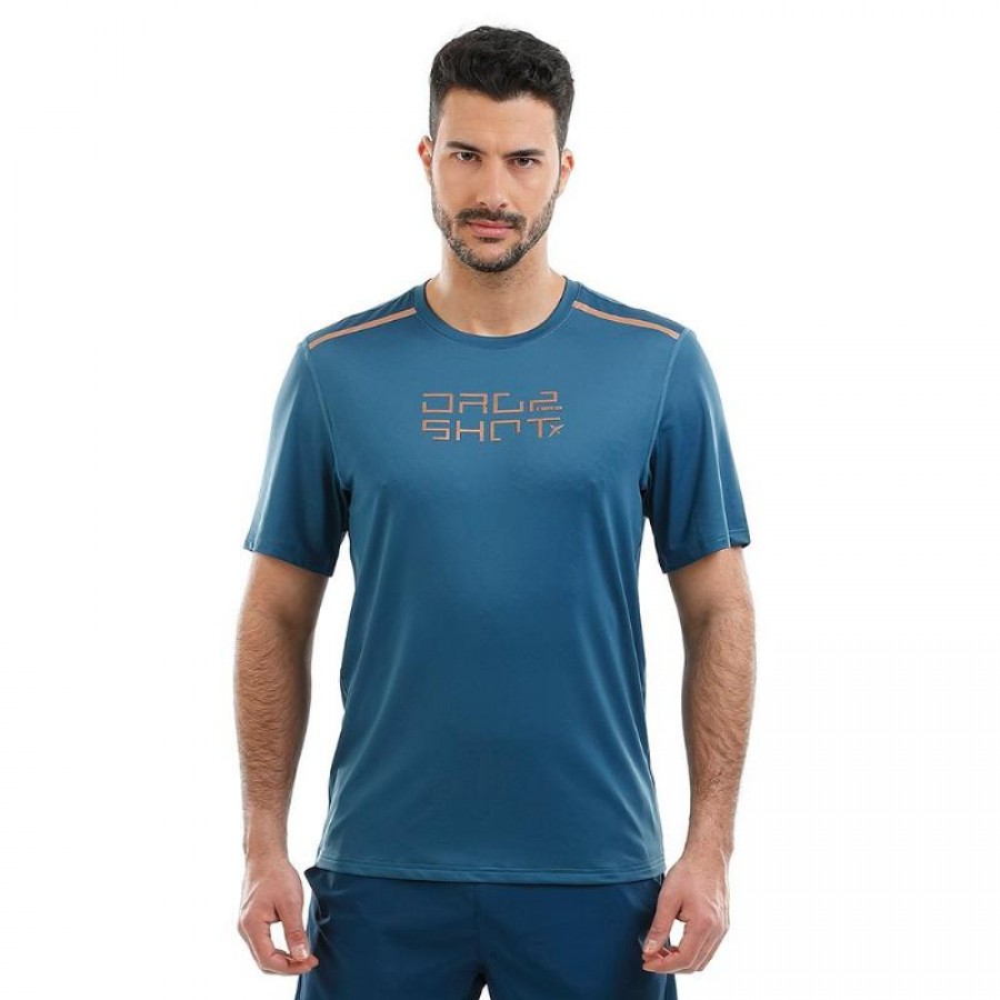 Drop Shot Nur T-Shirt Blu - Barata Oferta Outlet
