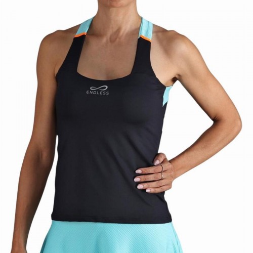 Endless Cross Maglietta Acqua Nera