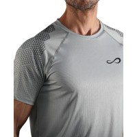 T-shirt grigia esagono infinita e combattiva