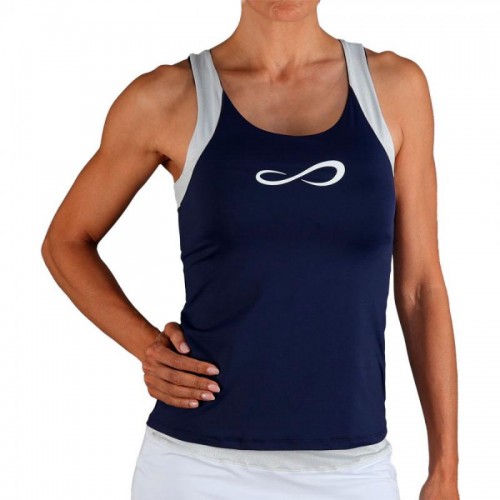 Endless Race Maglietta Blu Navy Argento