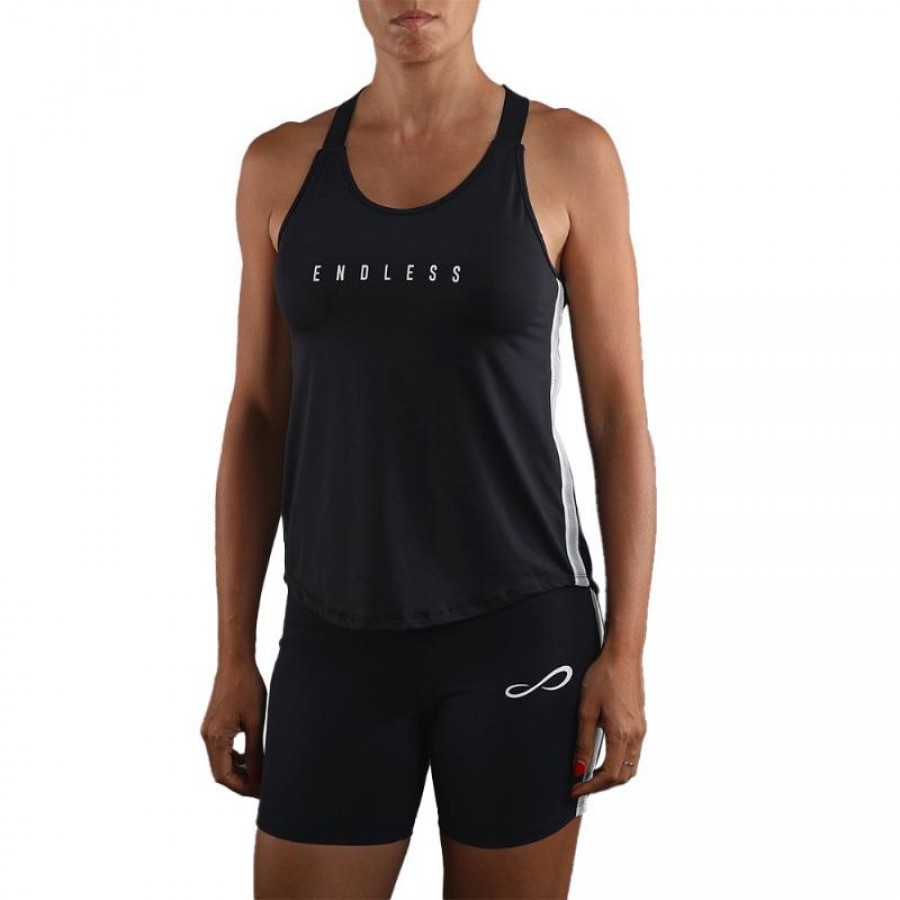 Camiseta Endless Strip Ribbon Negro  Offerta + Economico