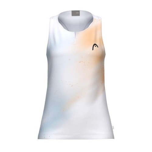 T-shirt femminile Head Agility Bianco Arancione