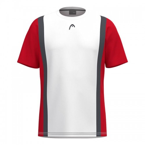 Head Club 25 Tech Bianco Rosso Maglietta Junior