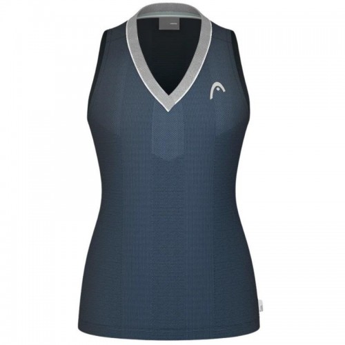Head Performance Navy Blue Silver Maglietta da donna