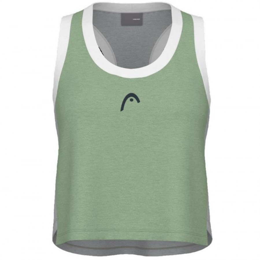 Camiseta Head Play Top Corto Verde Gris Mujer  Offerta + Economico
