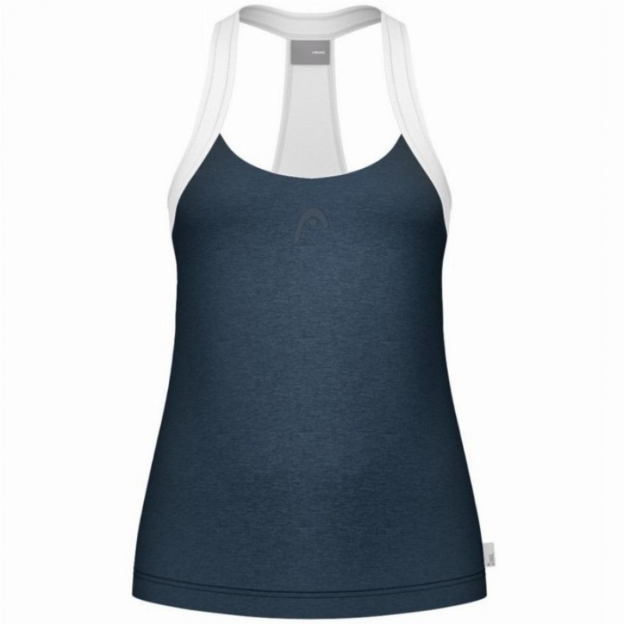 Head Play Tech Blu Navy Bianco Maglietta Donna  Offerta + Economico