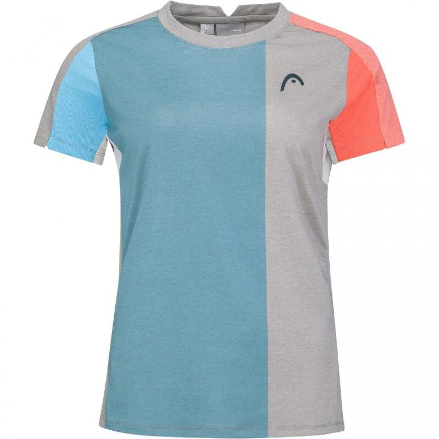 Head Tech Grigio Blu Maglietta Donna
