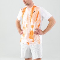 T-shirt Head Tech Stampa arancione  Offerta + Economico