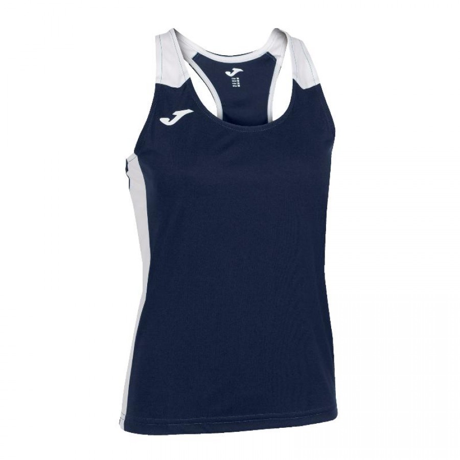 Joma Record II Navy Blu Bianco Maglietta Donna