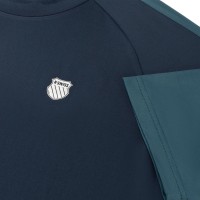 Camiseta Kswiss Hypercourt Mesh Crew 3 Peacoat Ottanio Indiano  Offerta + Economico