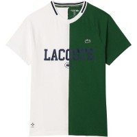 Camiseta Lacoste Daniil Medvedev Blanco Verde  Offerta + Economico