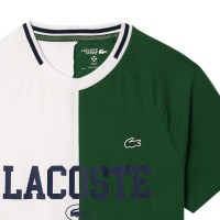 Camiseta Lacoste Daniil Medvedev Blanco Verde  Offerta + Economico