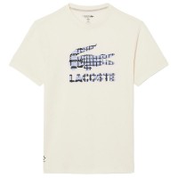 Lacoste Daniil Medvedev Maglietta da Tennis Bianco Sporco