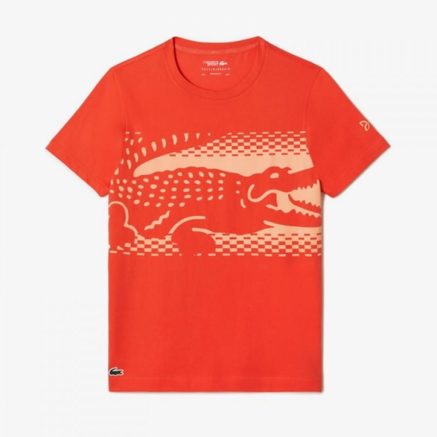 Lacoste Novak Djokovic T-shirt arancione  Offerta + Economico