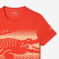 Lacoste Novak Djokovic T-shirt arancione  Offerta + Economico