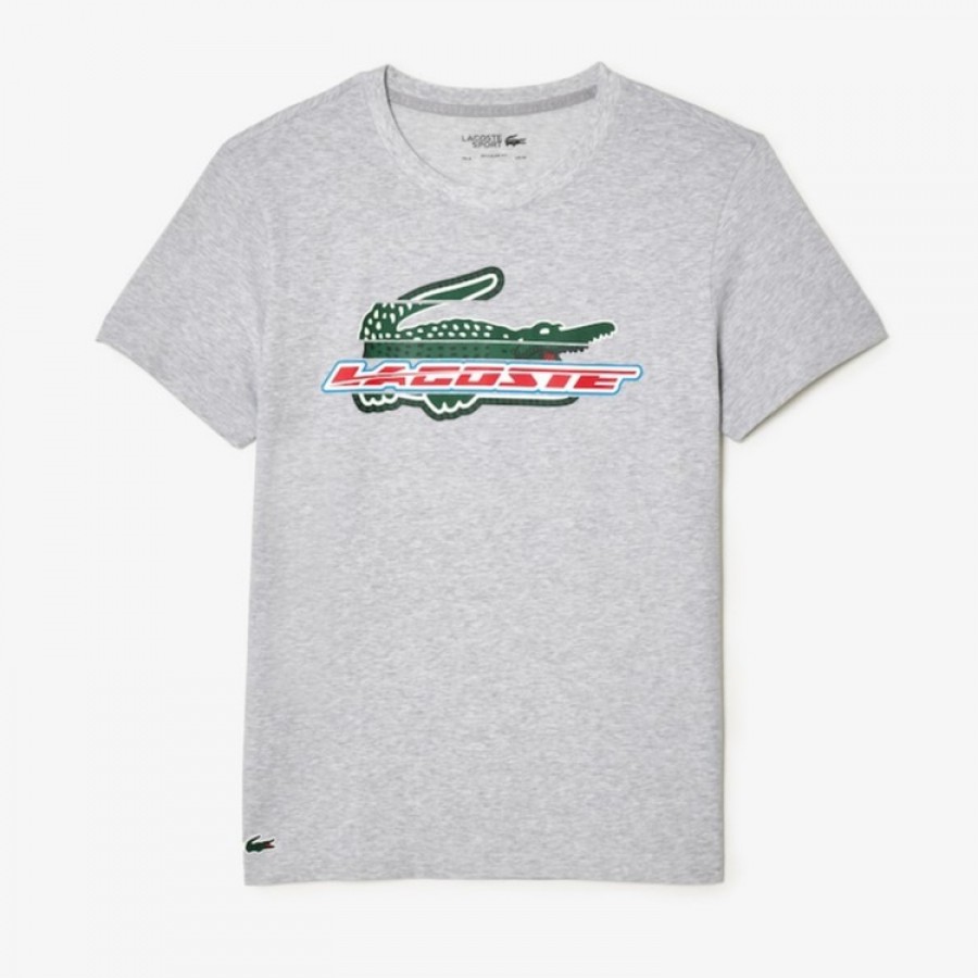 T-shirt Lacoste Sport Algodon Ecologico Grigio  Offerta + Economico