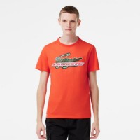 T-shirt Lacoste Sport Algodon Ecologico Arancione   Offerta + Economico