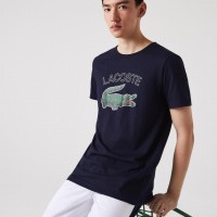 T-shirt Lacoste Sport Navy Blu  Offerta + Economico