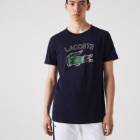 T-shirt Lacoste Sport Navy Blu  Offerta + Economico