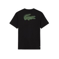 Maglietta Lacoste Sport Graphic Nera Verde