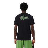 Maglietta Lacoste Sport Graphic Nera Verde
