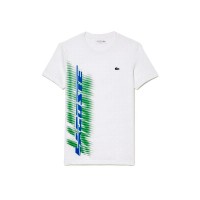 T-shirt Lacoste Sport Brand Contrast Bianco  Offerta + Economico