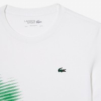 T-shirt Lacoste Sport Brand Contrast Bianco  Offerta + Economico