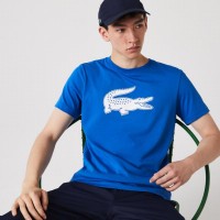 T-shirt Lacoste Sport traspirante blu  Offerta + Economico