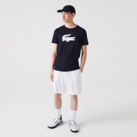 T-shirt Lacoste Sport traspirante blu navy  Offerta + Economico