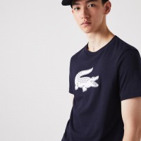 T-shirt Lacoste Sport traspirante blu navy  Offerta + Economico
