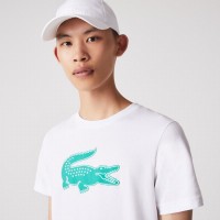 Lacoste Sport T-shirt traspirante Bianco  Offerta + Economico