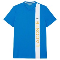 Lacoste Sport Ultra Dry Blu Bianco Maglietta  Offerta + Economico