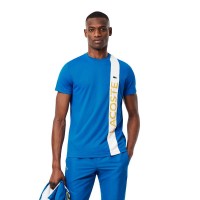 Lacoste Sport Ultra Dry Blu Bianco Maglietta  Offerta + Economico
