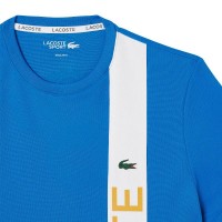 Lacoste Sport Ultra Dry Blu Bianco Maglietta  Offerta + Economico