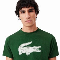 Lacoste Sport Verde Bianco Maglietta  Offerta + Economico