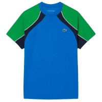 Lacoste Ultra Dry Maglietta Blu Navy Verde  Offerta + Economico