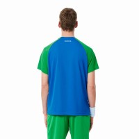 Lacoste Ultra Dry Maglietta Blu Navy Verde  Offerta + Economico