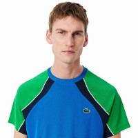 Lacoste Ultra Dry Maglietta Blu Navy Verde  Offerta + Economico