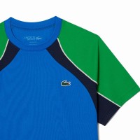 Lacoste Ultra Dry Maglietta Blu Navy Verde  Offerta + Economico