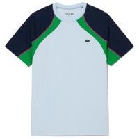 Lacoste Ultra Dry Blu Verde Maglietta  Offerta + Economico