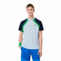 Lacoste Ultra Dry Blu Verde Maglietta  Offerta + Economico