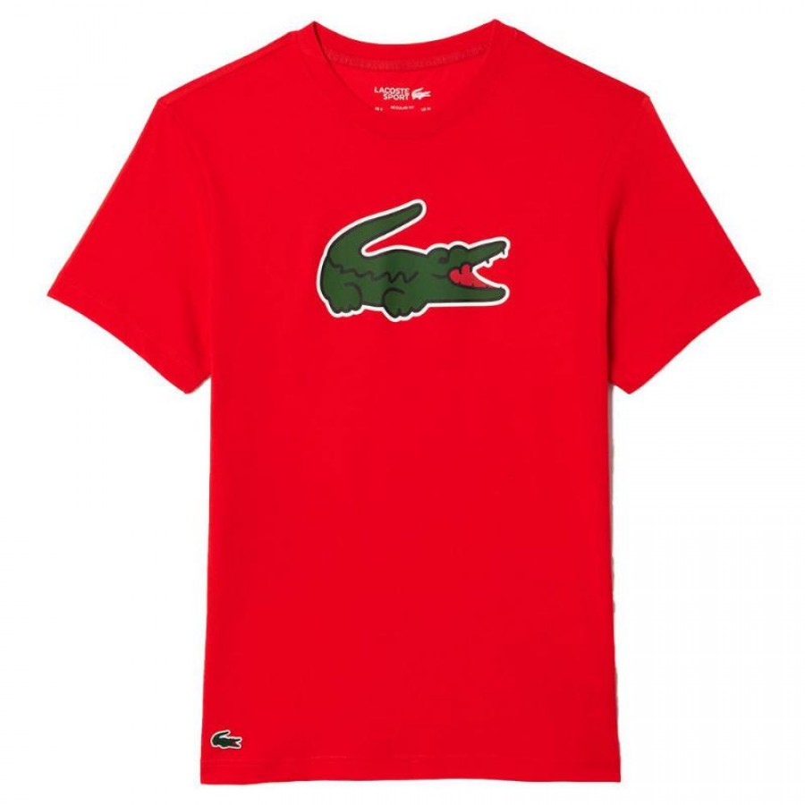 Maglietta Lacoste Ultra Dry Rossa  Offerta + Economico