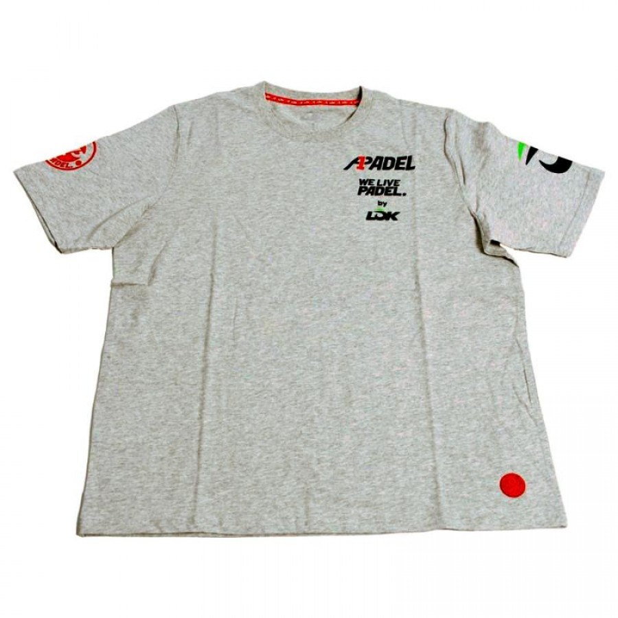 Lok A1 Padel Bridger Maglietta Grigio Melange