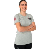 Lok A1 Padel Bridger Grigio Melange Maglietta Donna  Offerta + Economico
